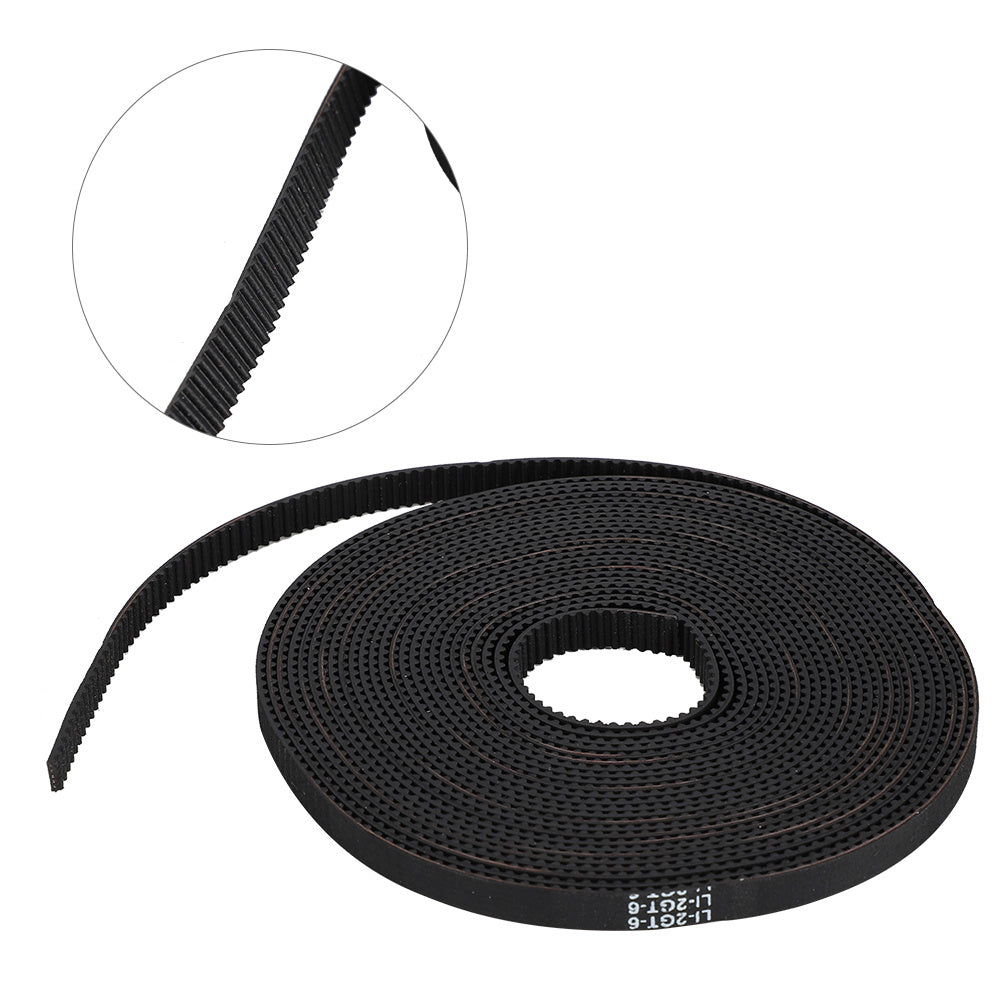 5mx6mm Black Rubber Timing Belt Synchronous Wheel Kit