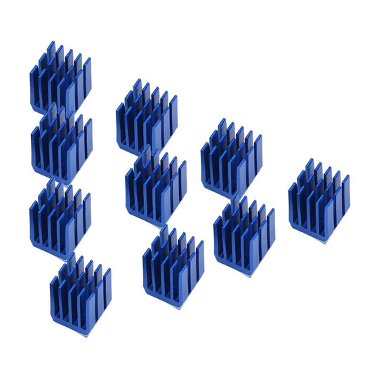 10pcs Blue Aluminum Heatsink Cooling Fins