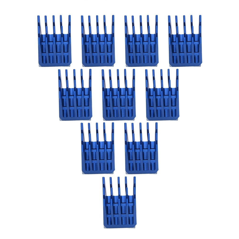 10pcs Blue Aluminum Heatsink Cooling Fins